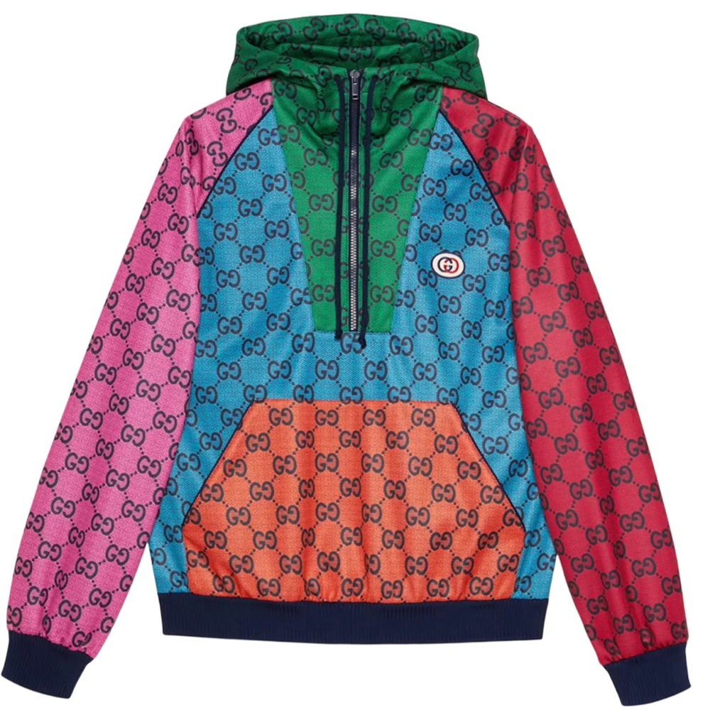 Gucci quarter zip XS Men’s or ladies XXS Rainbow jacket. Like new